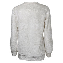 Velvet T-Shirts For Women Casual Long Sleeve Round Neck Loose Pullover Velvet Tee Shirts femme camiseta mujer IMY66