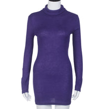 Dress For Women Knitted Sweaters Sexy Women Mini Dress Long Sleeve Evening Party Dress vestidos femininos IMY66