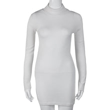 Dress For Women Knitted Sweaters Sexy Women Mini Dress Long Sleeve Evening Party Dress vestidos femininos IMY66