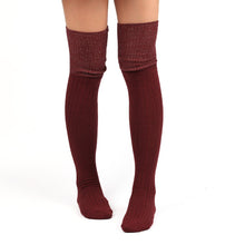 Solid Women Thick Long Socks Over Knee Sockings Thigh High socks Sexy Sockings For Women IMY66