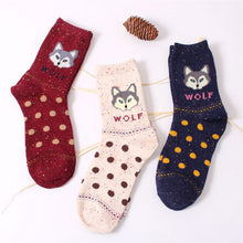 Harajuku Funny Socks For Womens Casual Thick Animal Fox Printed Socks Socks calcetines mujer IMY66