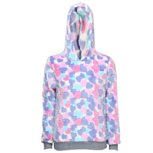 Women Casual Loose Sweatshirt Pullover T-Shirt Lovely Love Heart Long Sleeve Hoodie Top Camisetas Feminina IMY66