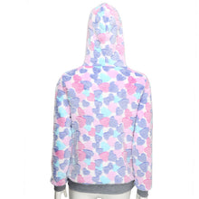 Women Casual Loose Sweatshirt Pullover T-Shirt Lovely Love Heart Long Sleeve Hoodie Top Camisetas Feminina IMY66