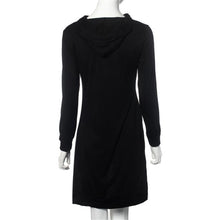 Women Casual Sweatshirt Dress Loose Hooded Double Split Hoodie Pullover Pockets Sweater vestidos femininos IMY66