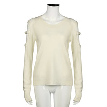 Women Clothing Sexy Off Shoulder Long Sleeve Knitted Sweater Jumper Knitwear Outwear Pullovers IMY66