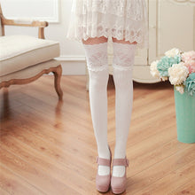 Women Girl Over Knee Socking Leg Warmer Soft Cotton Lace Socks Thigh High socks Sexy Sockings For Women IMY66