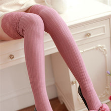 Women Girl Over Knee Socking Leg Warmer Soft Cotton Lace Socks Thigh High socks Sexy Sockings For Women IMY66