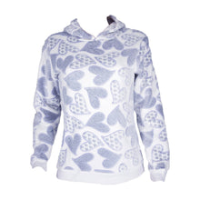 Women Hearts Print Hoodie Sweatshirt Jumper Sweater Hooded Pullover Long Sleeve Fleece camisetas y tops IMY66