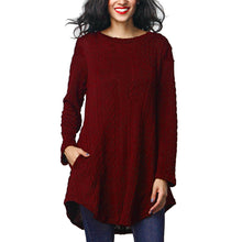Women Knitted Sweater Dress Casual Long Sleeve Crewneck Jumper Slim Sweater Mini Dress vestidos de festa IMY66