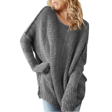 Women Knitted Sweater designer Loose Long Sleeve Oversize Knitwear Jumper Tops Sweaters pull femme IMY66