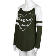 Women Casual Letter Print Striped Splicing T-Shirts O Neck Long Sleeve T-Shirt Tops T-Shirt femme camiseta mujer IMY66