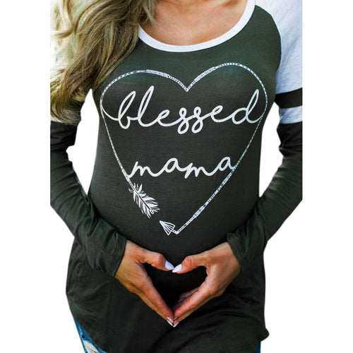 Women Casual Letter Print Striped Splicing T-Shirts O Neck Long Sleeve T-Shirt Tops T-Shirt femme camiseta mujer IMY66