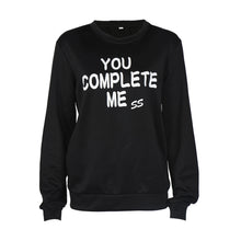 Women Casual Letter Print Sweatershirts Loose Pullover T-Shirt Long Sleeve Tee Shirt Femme camiseta feminina IMY66