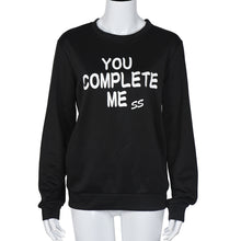 Women Casual Letter Print Sweatershirts Loose Pullover T-Shirt Long Sleeve Tee Shirt Femme camiseta feminina IMY66