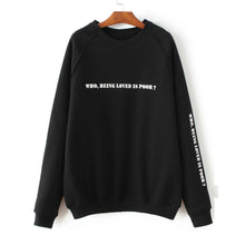 Women Casual Loose Sweatshirt Letter Print Long Sleeve Hoodies Blouse Sweatshirt Pullover Blusas feminina IMY66