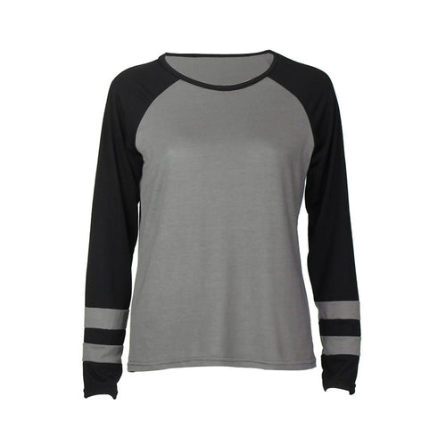 Women Casual T-Shirts Tops Ladies Loose Cotton Long Sleeve O Neck Tops Tee Shirts femme camiseta mujer IMY66