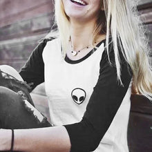 Women Clothing T-Shirts Casual Half Sleeve 3d Print Aliens Crop Tops Tee Shirt Tops camisetas y tops IMY66