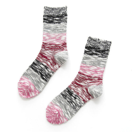 Women Cotton Thick Warm Socks Long Solid Loose Piles Of Socks Female Sock Office Dress Socks IMY66