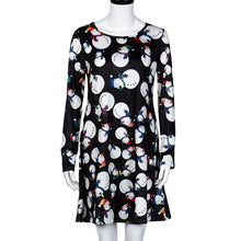 Women Dress Print Swing Dress Ladies Long Sleeve Flared Party Mini Dresses Vestidos femininos IMY66