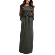 Women Dresses Sexy Boho Maxi Dress Casual Long Sleeve Evening Party Beach Long Dress vestidos femininos IMY66