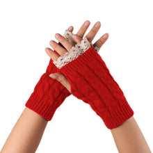 Women Lace Wool Arm Warmers Fingerless Gloves Button Knitted Mitten Long Gloves guantes tactical gloves IMY66