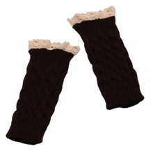 Women Lace Wool Arm Warmers Fingerless Gloves Button Knitted Mitten Long Gloves guantes tactical gloves IMY66