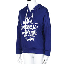 Women Long Sleeve Hooded Letter Print Hoodie Sweatshirt Jumper Sweater Pullover Tee Shirt femme camisetas y tops IMY66