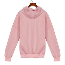 Women Long Sleeve Hoodie Sweatshirt Jumper Pullover Letter Print Hooded Tee shirt femme camisetas y tops IMY66