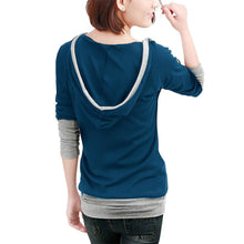 Women Loose Pullover T-Shirt Sweatershirts Casual Hooded Long Sleeve Tee Shirt Femme camiseta feminina IMY66