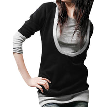 Women Loose Pullover T-Shirt Sweatershirts Casual Hooded Long Sleeve Tee Shirt Femme camiseta feminina IMY66