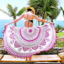 Beach Cover Up Boho Print Beach mat Swimwear Women Praia Hippie Boho Cartoon Cloak Beach mats Kimono Tunic IMY66