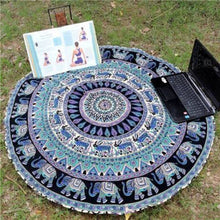 Beach Cover Up Boho Print Beach mat Swimwear Women Praia Hippie Boho Cartoon Cloak Beach mats Kimono Tunic IMY66