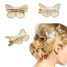 Romantic Golden Butterfly Hair Clip Headband Hair Accessories Headpiece for Women Lady Beauty IMY66
