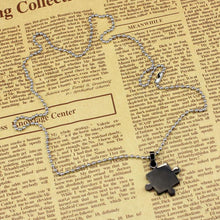 Mens Women Couple Stainless Steel Puzzle Pendant Necklace Lovers' Pendant Perfect 1pair IMY66
