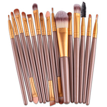 15pcs/Set Makeup Brushes Synthetic Make Up Brush Set Tools Kit Professional Makeup Brushes Cosmetics Tool IMY66