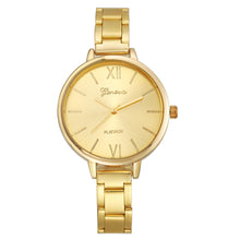 Geneva Luxury Gold Small Stainless Steel Women Elegant Watches Band Analog Quartz Wrist Watch IMY66