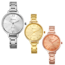 Geneva Luxury Gold Small Stainless Steel Women Elegant Watches Band Analog Quartz Wrist Watch IMY66