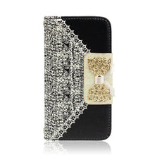 Black Fresh Cute Flip Wallet Leather Case Cover for iPhone 4 4S 4GS For Puscard IMY66