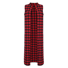 Blusas Korean Style Women Long Plaid Sleeveless Shirt Blouse Pectoral Tops Cardigan Outwear blusa feminino IMY66