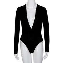 Bodysuit Women Jumpsuit Casual Long Sleeve Tops Sexy V Neck Bodysuit Rompers T-Shirts macacao feminino playsuit IMY66