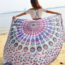 Boho Beach Cover Up Bikini Printed Swimwear Bathing Suit Mat Rug Kimono Tunic Tops Blusas Feminino IMY66