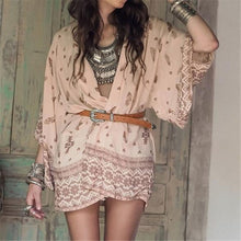 Boho Women Printed Kimono Cardigan Chiffon Blouse Loose Shawl Tops Cover up Outwear Blusas feminina IMY66
