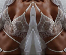 Boho Women Sexy Crop Top Ladies Translucent Underwear Sheer Lace Hollow Frenum Strap Lingerie Bra Tank Tops IMY66