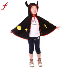 Boys Girls Kids Children Halloween Party Cosplay Costumes Cloak Masquerade Props Small Devil Horns Gowns IMY66