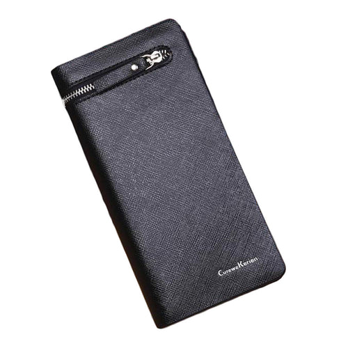 Men's Long Zipper Wallet Leather Clutch carteira masculina PU Leather Men Wallets Business Card holder Purse IMY66