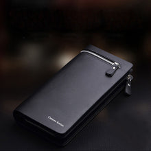 Men's Long Zipper Wallet Leather Clutch carteira masculina PU Leather Men Wallets Business Card holder Purse IMY66