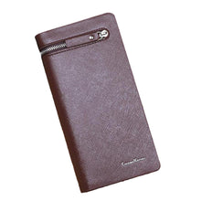 Men's Long Zipper Wallet Leather Clutch carteira masculina PU Leather Men Wallets Business Card holder Purse IMY66