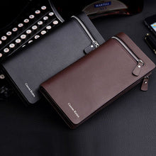 Men's Long Zipper Wallet Leather Clutch carteira masculina PU Leather Men Wallets Business Card holder Purse IMY66