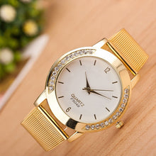Watch Women Ladies Luxury Rhinestone Full Stainless Steel Band Analog Quartz Wrist Dress Watches relogio feminino IMY66