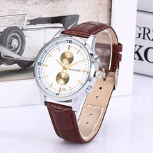 Business Watch For Men Top Luxury Faux Leather Numerals Analog Quartz Wrist Watch relogio masculino IMY66